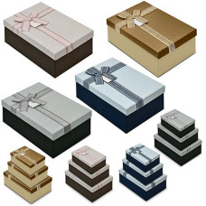Коробка подарункова 3в1 3шт. в наборі "Best wishes" (Велика=120) 23*16*10см R33275 (36)
