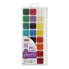 Акварель ZIBI "Kids Line СLassic" 24кол. пластик. без пензля. ZB.6587 (12)