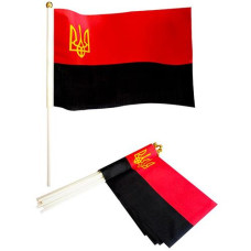 Прапор УПА "УПА Тризуб маленький" 14*21см. 780041 (2500)