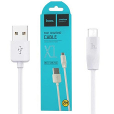 Кабель зарядний Hoco (USB-Micro) 2.4A. 1.0м. PVC X1 (1)