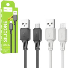 Кабель зарядний Hoco (USB-Micro) силікон X101 (1)