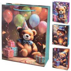 Пакет подарунковий паперовий "Teddy 3D" 30*42*12см. R99700-L (360)