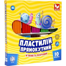 Пластилін Школярик 10 кол прямокутний (ASTRA Польша) 303116003-UA (12)
