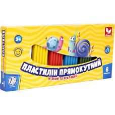 Пластилін Школярик 6 кол прямокутній (ASTRA Польша) 303116001-UA (24)