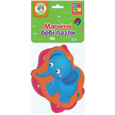 Пазли "Vladi Toys" Бебі "Слоник та зебрик" VT3208-12 (1)