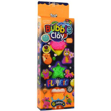 Тісто для ліпки в кор. "Bubble Clay Fluoric" 6кол. BBC-FL-6-01U,02U Danko toys (30)