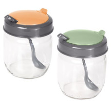 Спецівниця "Herevin Colours Conical Spice Jar MIX" 0.42л. з ложкою мікс. кол. 131519 ЮГ-К (24)