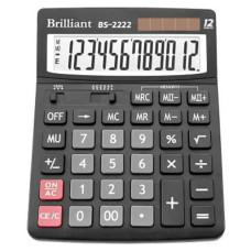 Калькулятор Brilliant 12-ти розрядний 15*20см. BS-2222