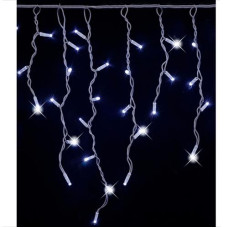 Гірлянда зовнішня штора 100LED 3,0*0,7м. прозорий дріт КАУЧУК 3.3мм. білий колір 1448-03 (1)