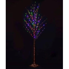 Дерево 225LED 150,0см. коричневий стовбур, мульти колір 1891-01 (1/20)