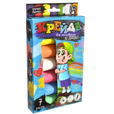 Крейда асфальтна "Jumbo" 7кол. MEL-01-05 Danko toys (20)