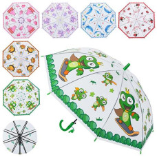 Парасоля дитяча "Тваринки" D84см. довж. ручки 66см. 6вид. MK 5793 (60)