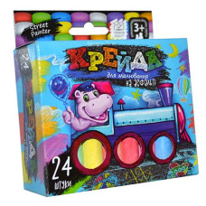 Крейда асфальтна ТОНКА 24кол. MEL-02-05 Danko toys (24)