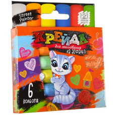Крейда асфальтна ТОНКА 6кол. MEL-02-01 Danko toys (60)