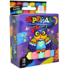 Крейда асфальтна ТОНКА 18кол. MEL-02-04 Danko toys (24)