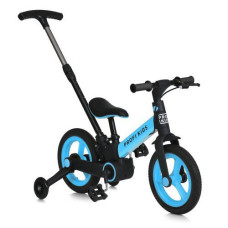 Велосипед 12" "Prof1 Kids 3в1" допом. колеса. гумові колес. сталь. рама. рожевий MB 1021-6 (1)
