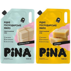 Мило рідке господарське "PINA Universal" 1.0л. в асорт. (DOYPACK) 021309 (1)