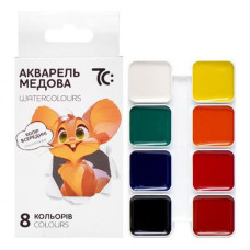Акварель "Н.В. Гамма 7C" 8кол. медова. картон, б/к 7C10801 (1)
