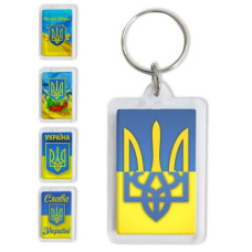 Брелок акриловий прямокутний "Слава Україні" 6*4см. 784103 (1/5)
