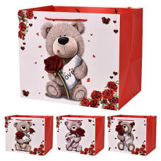 Пакет подарунковий паперовий "Teddy Love" 37*31*26см. R101614-L (120)