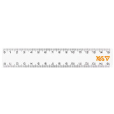 Лінійка YES пластикова 15см. Orange Line 370729 (1/48)