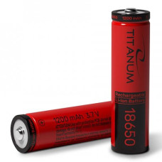 Акумулятор літій-іонний 1200mAh "Titanum Li-Lon" (без захисту) T-18650/1200/1B (1)