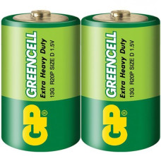 Бат. R20 бл. GP GREENCELL 1.5V сольова зелена 13G-U2 (20/200)