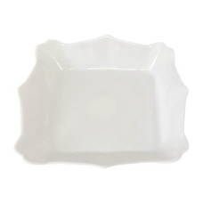 Тарілка склокераміка №9 "Vinnarc white Flower" 19см. квадратна. глибока LFHSP90 ГТД (6/48)