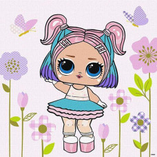 Картина по номерах 40*40см. "L.O.L. Surprise! HipHop4Lyfe CandyQT" KHO1104 Ideyka (1)