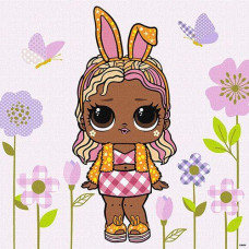 Картина по номерах 40*40см. "L.O.L. Surprise! HipHop4Lyfe BossBunny" KHO1103 Ideyka (1)