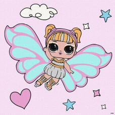 Картина по номерах 40*40см. "L.O.L. Surprise! O.M.G. Fairies Skystarling" KHO1092 Ideyka (1)