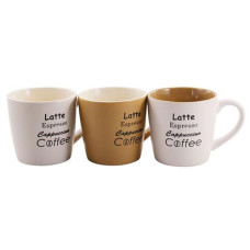 Чашка 310мл. "Espresso/Llatte/Cappuccino/Coffee" мікс. вид. 191105 ІНТР (36)
