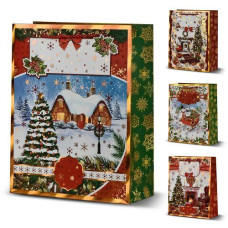 Пакет подарунковий паперовий "New Year`s Eve" S 18*23*8см. R33024-S (720)