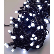 Гірлянда зовнішня 100LED 10,0м. чорний дріт 2.2мм. білий колір 1420-03 (1)