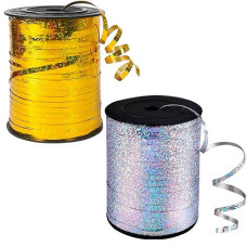 Стрічка для кульок фольгована голографічна 500ярд. 457м. 3302-0214/0215