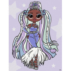Картина по номерах 30*40см "L.O.L. Surprise! O.M.G. Fashion show Lady Braids" зі стразам 6272 Ideyka