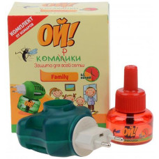 Набір захисту від комарів "ОЙ! КОМАРИКИ FAMILY" фумігатор + рідина 30мл. 40156 (12)