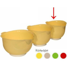 Миска пластикова для міксера 1,5л. мікс. кол. 2491 Ламела