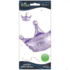 Кулька фольгована "Happy Birthday Корона Princess" 82см. Pelican 836121 (10)
