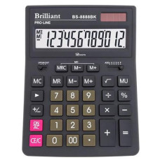 Калькулятор Brilliant 12-ти розрядний 21*16см. BS-8888