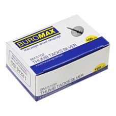 Кнопки BUROMAX нікельована 100 шт. BM 5102 (10/500)