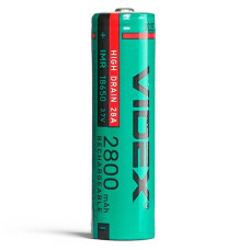 Акумулятор літій-іонний 2800mAh "Videx Li-Lon" 18650 (високострумовий)