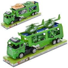 Трейлер в слюді інерц. "Військова техніка" 4шт. 32*13*7см. 2вид. MR892-34-36 (60)