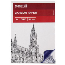 Папір копіювальний AXENT синій, 100 арк. 3301-02-A (1/50)&&
