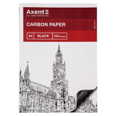 Папір копіювальний AXENT чорний, 100 арк. 3301-01-A (1/50)&&