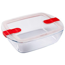 Форма для запікання "Pyrex Cook Heat" 2.5л. прямокутна з кришкою 28*20*8см. 216PH00 ЮГ-К (4)