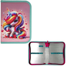 Пенал 1 віділення "Cute Unicorn" поліестер 25001C (10)