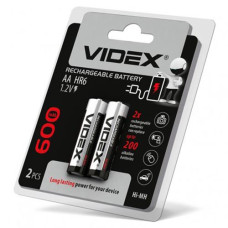 Акумулятор на бліст. 600mAh "Videx" AA/HR6 ціна за 1шт. (2)