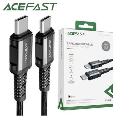 Кабель зарядний AceFast (Type-C-Type-C) 1.2м. нейлон C1-03 (1)