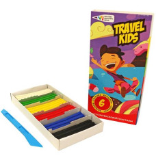 Пластилін восковий "Н.В. Гамма "TRAVEL KIDS" 6кол. 72гр. 331008TK (24)***